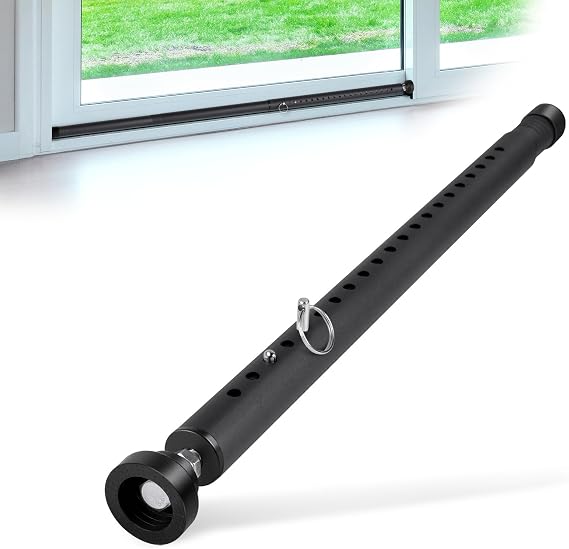 Sliding Door Security Bar, 17-50 inches Window Security Bar with Rubber Tips, Sliding Door Lock Bars for Window Safety Bars Home Apartment Safety, Home Apartment Patio Heavy Duty Interior