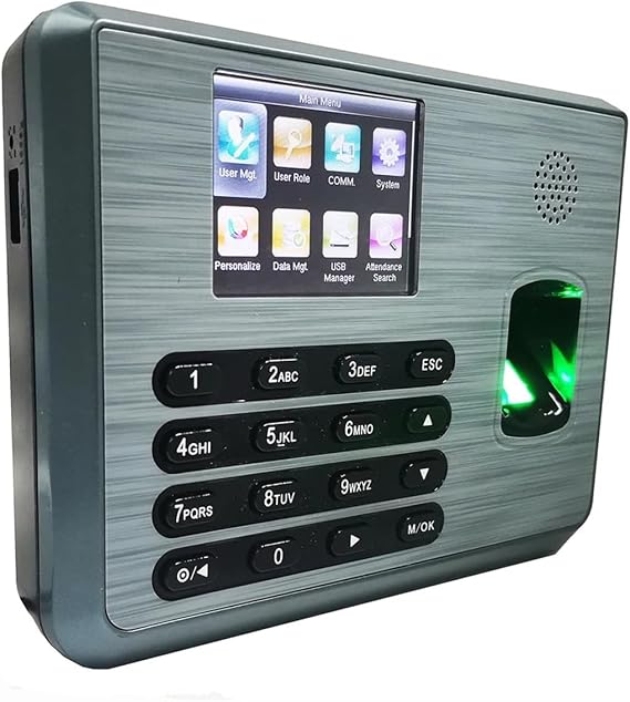 Biometric Attendance System Fingerprint Time Clock Employee Control Machine Electronic Biometric Employee Attendance Machine For Small Businesses For Offices, Factories, Hotels, Schools and More(TX628