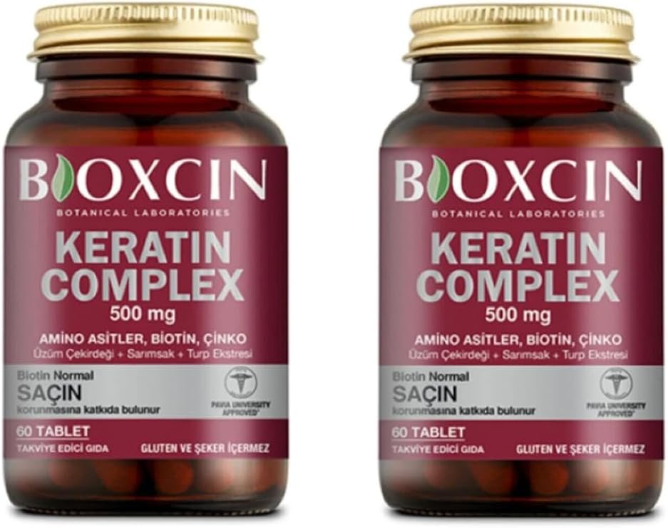 Bioxcin Keratin Complex Tablet Takviye Edici Gıda 500 mg, 60 Tablet, 2 Kutu