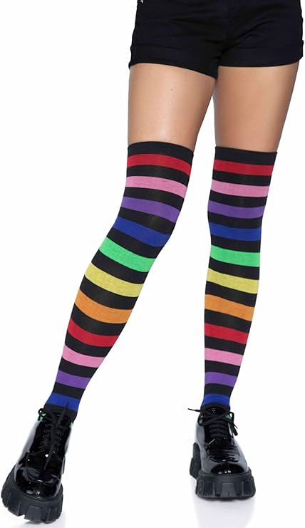 Leg Avenue Women's Pride Festival Thigh Highs Socks