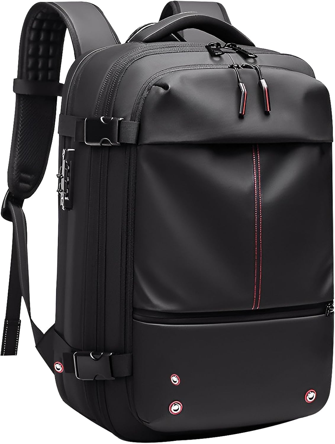 Expandable Airbag Backpack,Air Backpack with Pump,Waterproof and Anti-theft Airpack Rucksack,Dry-wet Separation Design Vacpack Go Travel Vacuum,Backvac Bag