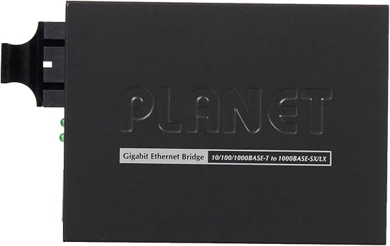 PLANET GT-802S: 10/100/1000Base-T to 1000Base-LX Gigabit Converter (SC Single Mode, 20km)