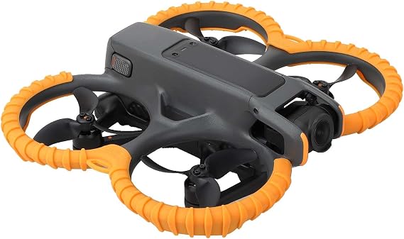 Avata 2 プロペラガードプロテクター 衝突防止 プロップ バンパー シリコン保護カバー リング DJI Avata 2アクセサリー用 オレンジ