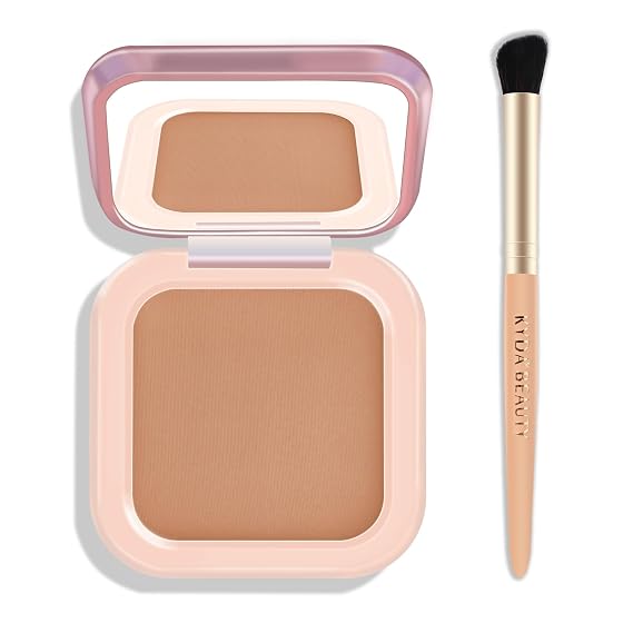 Contour Powder Palette, Matte Smooth Texture Ultra-fine Lightweight Blendable Pressed Powder, Multiuse Baked Contour for Face Sculpting Makeup-BRONZER