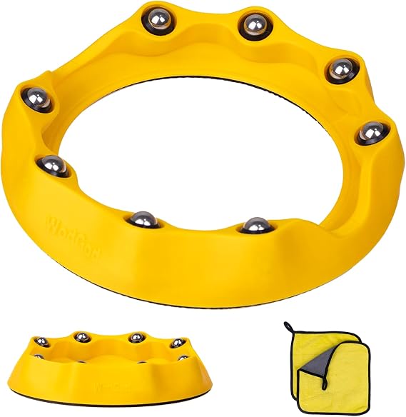 WodGod Bowling Ball Spinner, Rotating Bowling Ball Cup Holder, Bottom Anti-Skid Pad,Suitable for All Ball Types,Durable & Easy to Use
