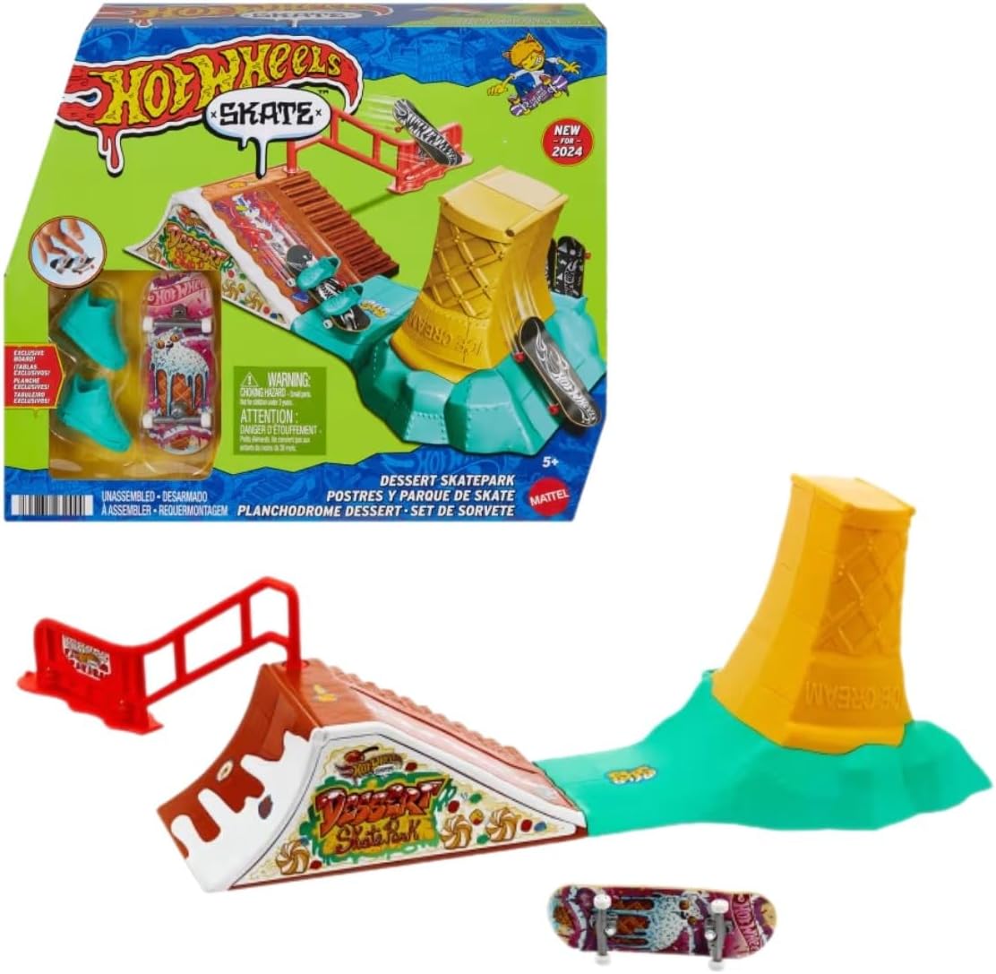 Hot Wheels Skate Parmak Kaykay Macerasına Başlangıç Seti HGT91 - Arcade Skatepark