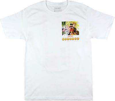 Dragon Ball Z Shirt Mens Goku Front and Back Print Short Sleeve Graphic Tee