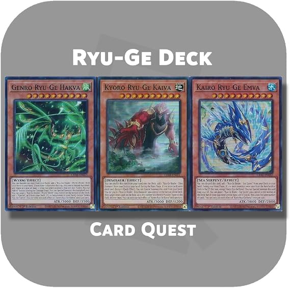 Complete Custom Deck for Yu-Gi-Oh! - Ryu-Ge Deck