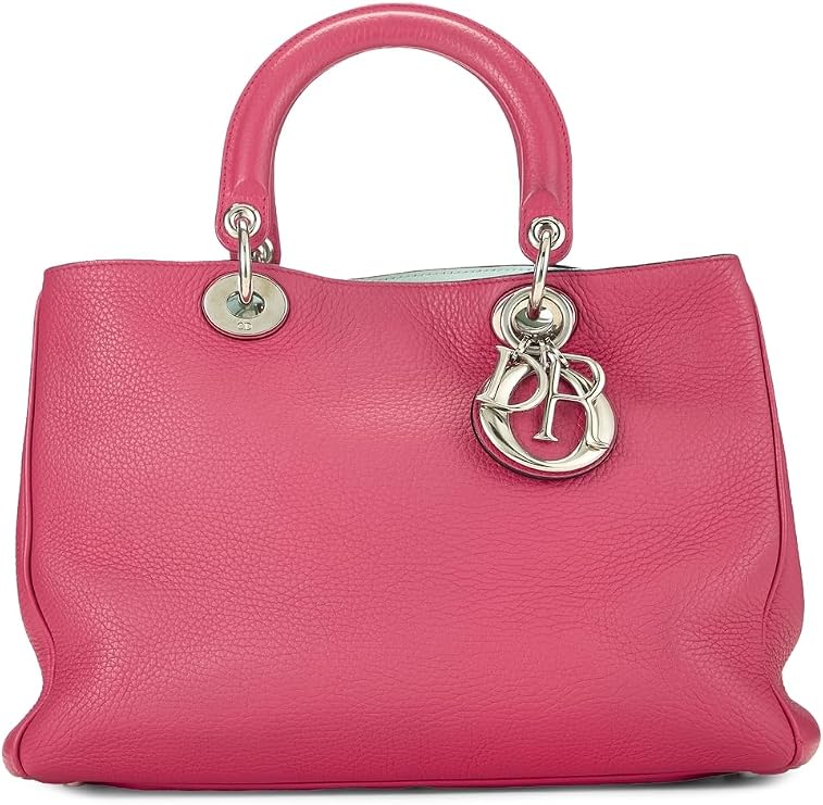 WHAT GOES AROUND  AROUND Women's Pre-Loved Dior Calfskin Diorissimo Medium Tote Bag