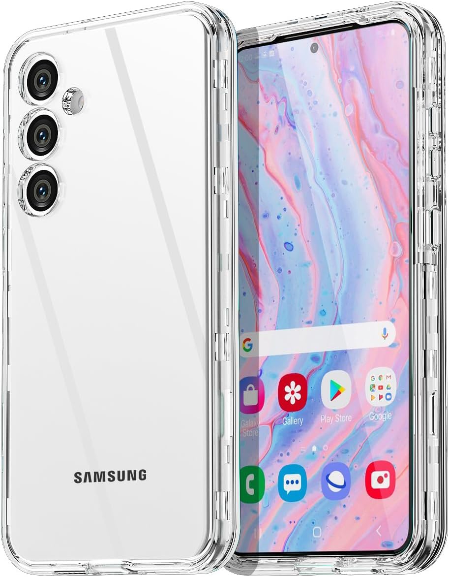 AICase for Samsung Galaxy S24 Ultra(6.8") with Glass Screen Protector, Heavy Duty Drop Protection Full Body Rugged Shockproof/Dust Proof Military Protective Tough Durable for Galaxy S24 Ultra 6.8"