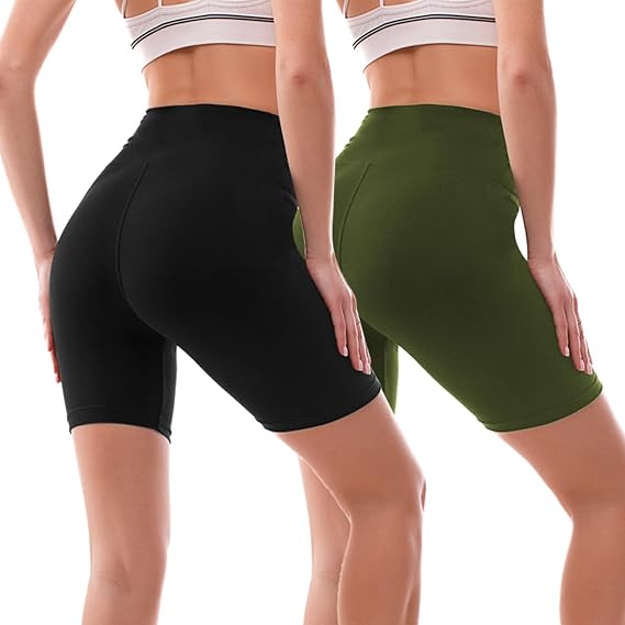 Ipletix 2 Pack Biker Shorts Women Spandex Workout Shorts