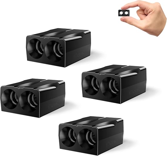 Elook Upgraded Deer Whistles for Car, Save Deer Whistle for Vehicles and Trunks, Double Horn, 4 Pack (Registered Patent) | Save Deer,for Vehicles and Trunks,Registered Patent
