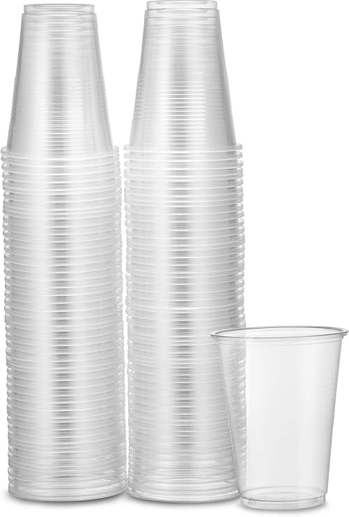 PLASTICPRO 7 oz Clear Plastic Disposable Drinking Cups [400 count]