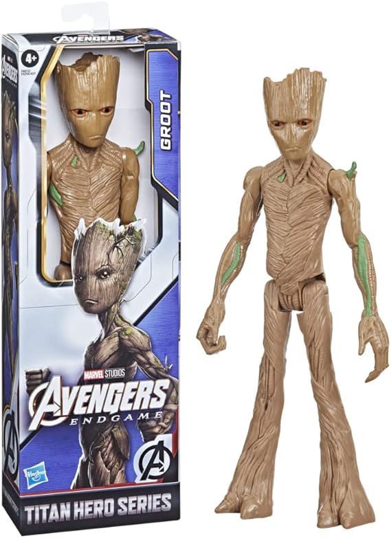 Marvel Avengers Titan Hero Series Groot Toy, 30-cm-scale Avengers: Endgame Figure, Marvel Toys for Children Aged 4 and Up