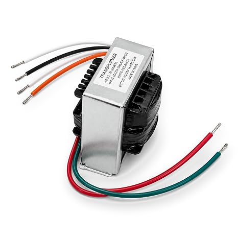 24V 40VA Control Transformer, Primary 120, 208, 240V Secondary 24V Isolation Transformers, Replacement for 24V Transformer with Foot Mount for HVAC Furnace Multi Tap