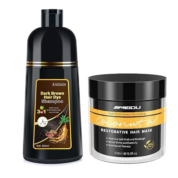 Hair Dye Shampoo and Hair Mask