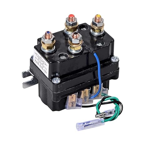 Astra Depot Winch Solenoid Relay Contactor 12V 250A Thumb Truck for ATV UTV Boat 4x4 Vehicles 2000lbs-5500lbs Winches Replacement