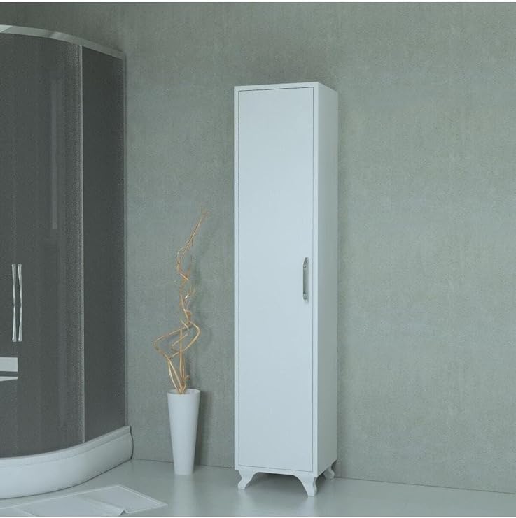 Multi Purpose White Bathroom Size Cabinet