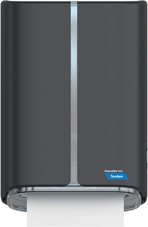 Cascades Tandem+ Mechanical No-Touch Hand Towel Dispenser, PRO, Gray