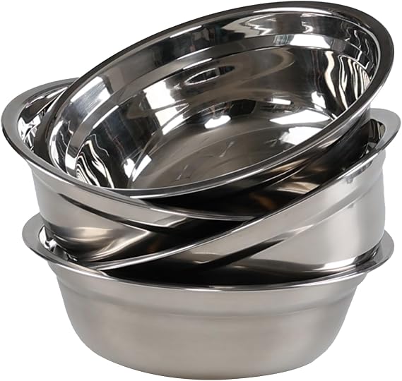 Stainless Steel Mixing Bowls Set, 4-Pack