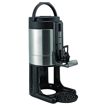 Service Ideas GIU1GV2 Thermal Coffee Container, 1 Gallon- Brushed Finish