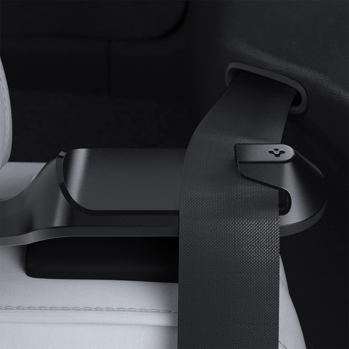 Spigen Tesla Model Y 2024-2023 Rear Seat Seat Belt Riser TO250 Black - ACP06041