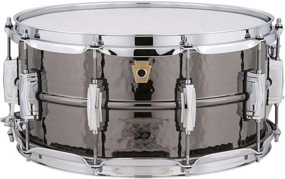 Ludwig Black Beauty Snare Drum with Hammered Shell