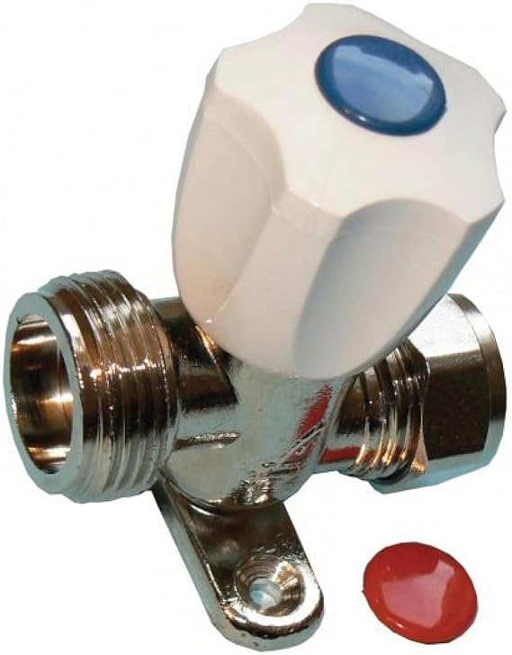 Primaflow Chrome Washing Machine Valve with Backplate