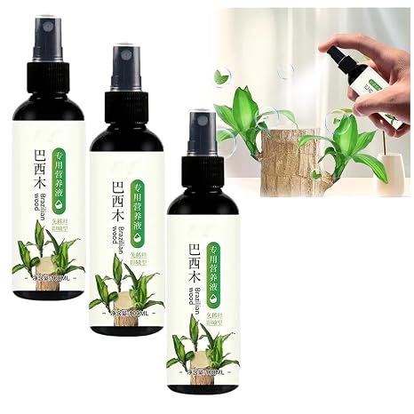 Hydroponic Brazilian Wood Nutrient Solution, Lucky Bamboo & Brazilian Wood Liquid Fertilizer, Brazilian Wood Flowering Special Nutrient Solution for Indoor Potted Plants, Rooting Solution (3PCS)