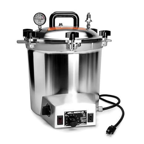 All American 1930 50X Sterilizer - 25 qt - Electric Sterilizer - Metal-to-Metal Seal - Includes Rack - Made in the USA | All American 1930 50X Sterilizer - 25 qt - Electric Sterilizer - Metal-to-Metal Seal - Includes Rack - Made in the USA