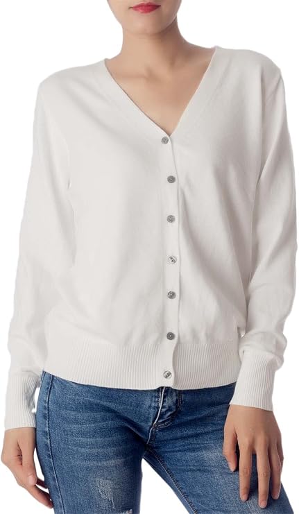 iB-iP Women's Fashion Button Sweater Lightweight Cardigan