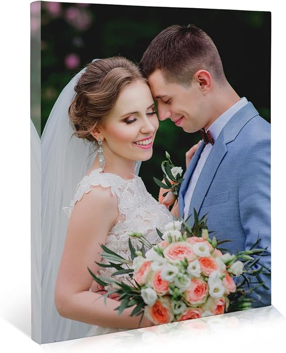 CanvasChamp Custom Canvas Print with your Photos - Personalized Framed Wall Art for Home & Office Decor (24" W x 36" H x 0.75" D)