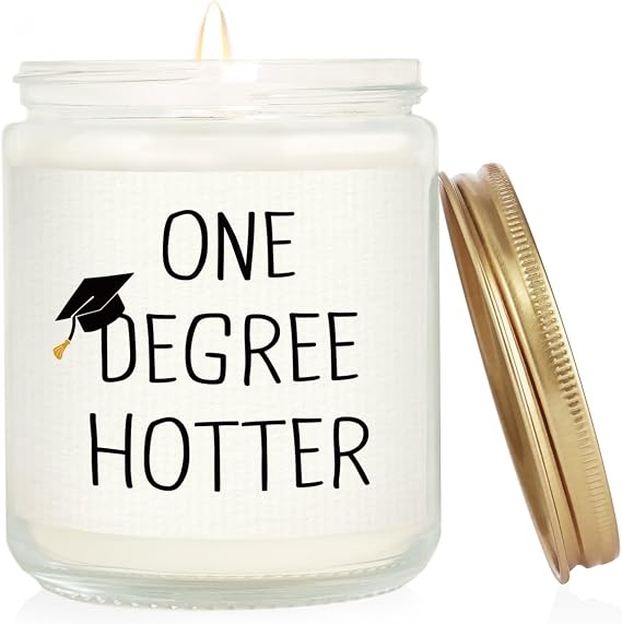 Graduation Gift for Her Him- One Degree Hotter Lavender Candle
