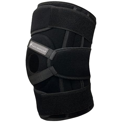 Flexy Medical Diz Ağrısı için Silikon Patella Ligament Destekli Ayarlanabilir Dizlik, Menisküs Yırtığı, Artrit, Diz Ağrısı, Eklem Ağrısı, Bağ Yırtılması, Kas ve Eklem Koruması Sağlar