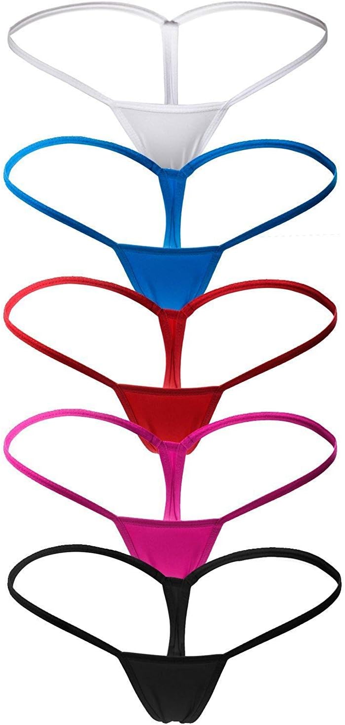 ETAOLINE Womens Low Rise G-String Thongs T-Back Panties Underwear