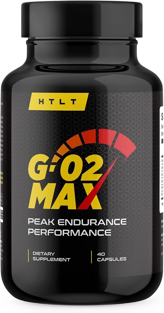 HTLT GO2 Max, Peak Endurance Support with NMN, 40 Capsules | Endurance Support, Train Harder & Longer, Recover Faster Between Sets, Exercise Performance
