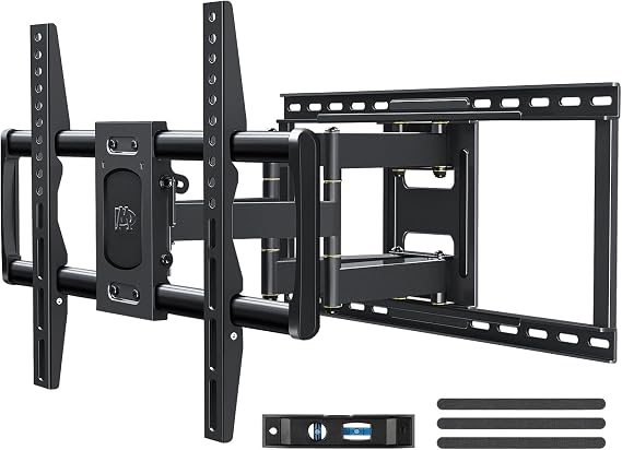 Mounting Dream Full Motion TV Wall Mount for Most 42-90 Inch TV Heavy Duty | Wall Mount TV Bracket with 6 Strong Articulating Arms, Max VESA 600x400mm, Up to 132LBS, Fits 16/18/24'' Wood Studs, MD2298