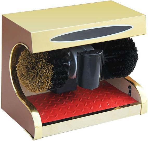 Electric Shoe Shine Polisher,with Double Combination Brush,Commercial,Automatic Induction,for Hotel Entrance Hall
