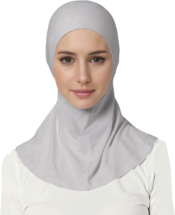 Lina & Lily Jersey Tie Back Hijab Underscarf with Neck Cover Full Coverage for Muslim Women