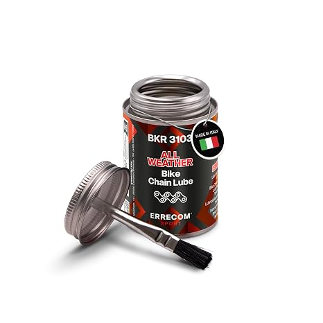 Errecom 1000 Miglia BKR 3103-4 fl oz (120 mL) Can, All Weather Lube Bike Chain, for All Weather Conditions, Brush Included