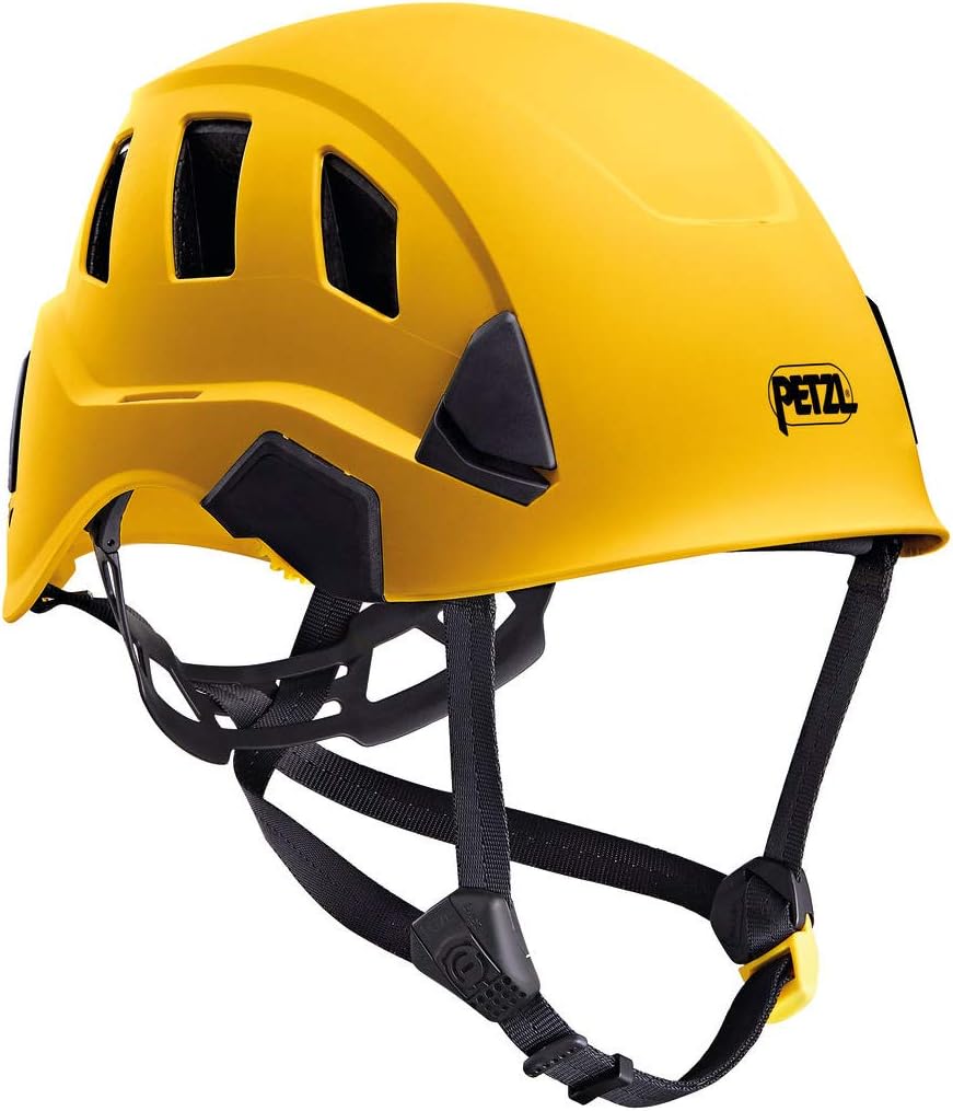 Petzl Strato Vent Rope Access Rescue Yellow Helmet ANSI OSHA