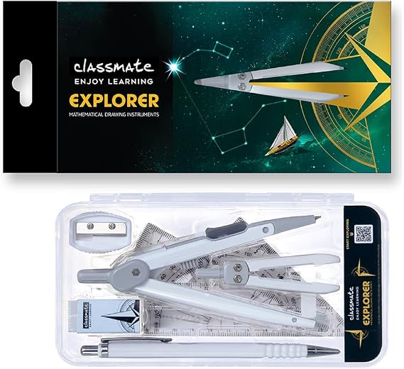 Classmate Explorer Geometry Box | Transparent Geometry Box