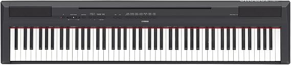 Yamaha P115 88-Key Weighted Action Digital Piano with Sustain Pedal, Black