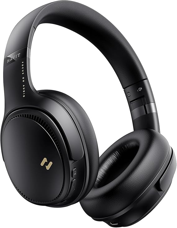 havit Active Noise Cancelling Headphones, Wireless Headphones Over Ear, Foldable Bluetooth 5.3 Over the Ear Headphone, 50H Playtime, HD Stereo Sound, Custom EQ via App for Travel, Office, Home