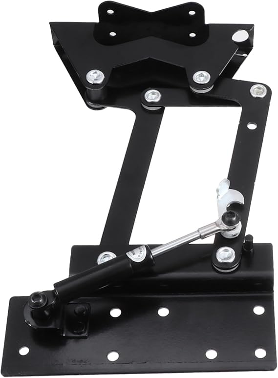Heavy Duty Steel Coffee Table Retractable Lifter with Gas Rod Buffer and Space Saving Spring Hinges for Telescopic Coffee Tables in Home Project Assorted Style Assorted Style