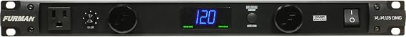 Furman PL-PLUS DMC Power Conditioner with Voltmeter / AMMeter | 15A rack conditioner with SMP/LiFT/EVS, isolated banks, dual LED lights and a switchable digital voltmeter/ammeter