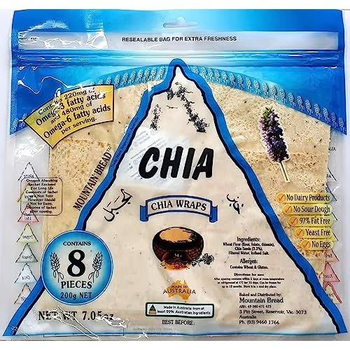 Mountain Bread Chia Wraps 15 Pack