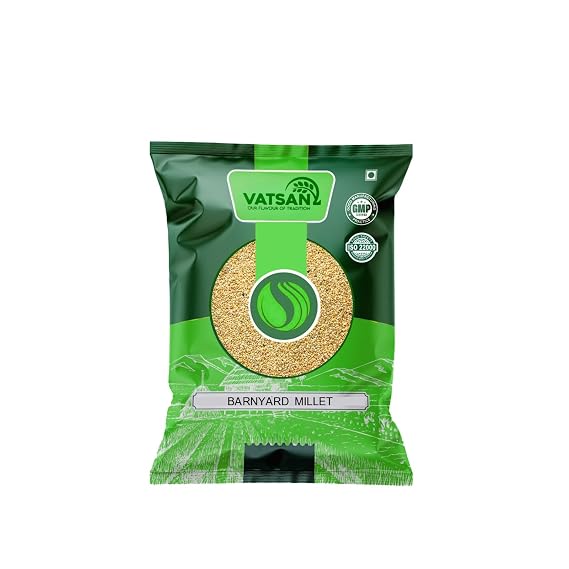 Vatsan Barnyard Millet (1lbs) | 100% Natural & Semipolished Whole Grain | High Fiber, Low GI, Gluten-Free | Healthy Alternative to Rice | Premium Quality
