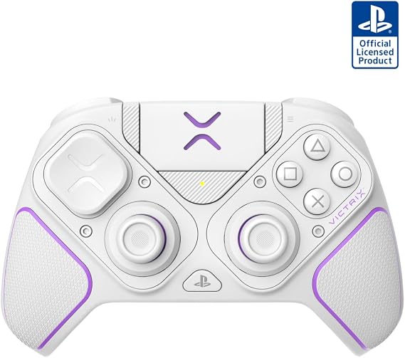 PDP Victrix Pro BFG Wireless Gaming Controller for Playstation 5 / PS5, PS4, PC, Modular Gamepad, Remappable Buttons, Customizable Triggers/Paddles/D-Pad, PC App White