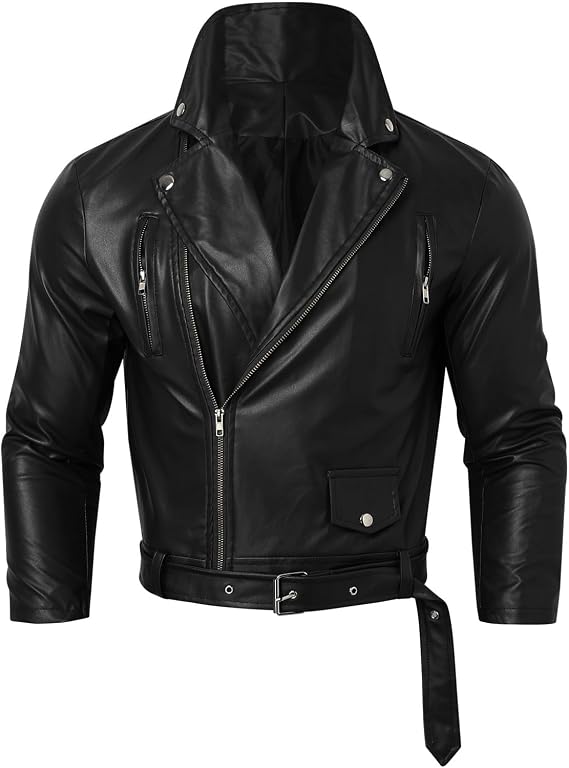 Motorcycle Jacket Men's Leather Jacket Bomber Jacket Touring Biker Jacket with Original Biker Armour Diamond Stitching Classic Aviator Jacket PU Leather Faux Leather Jacket Retro Chopper